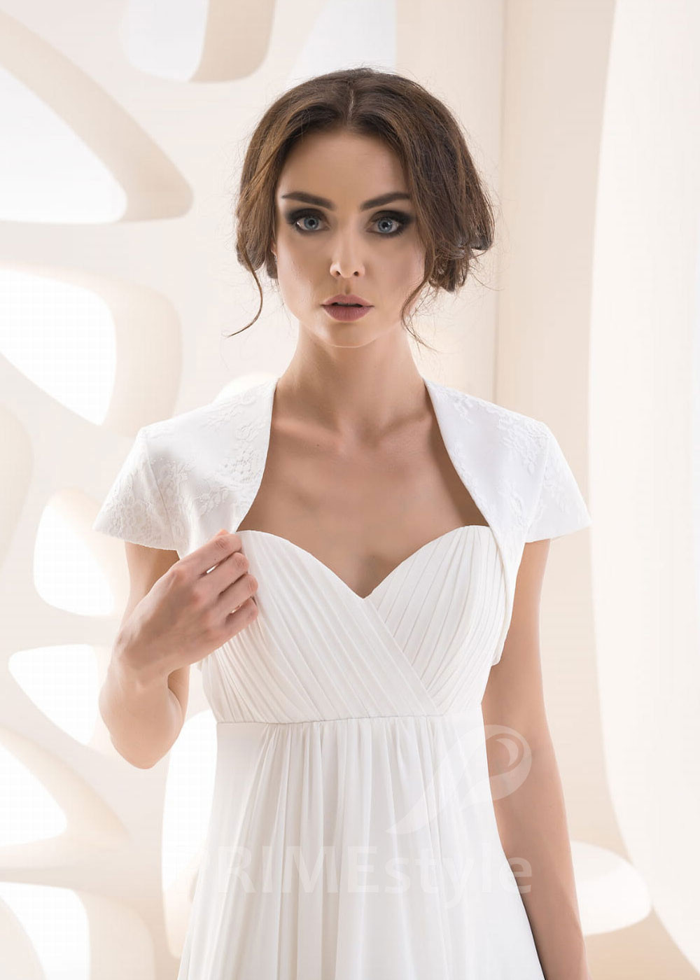 Čipkované svadobné bolerko LB-97