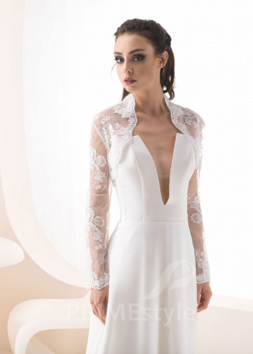 Čipkované svadobné bolerko LB-100