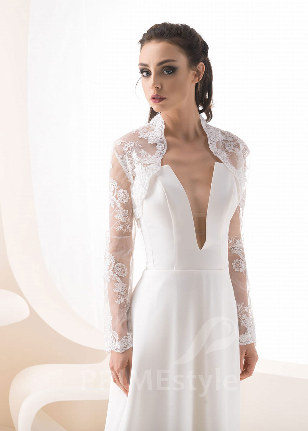 Čipkované svadobné bolerko LB-100