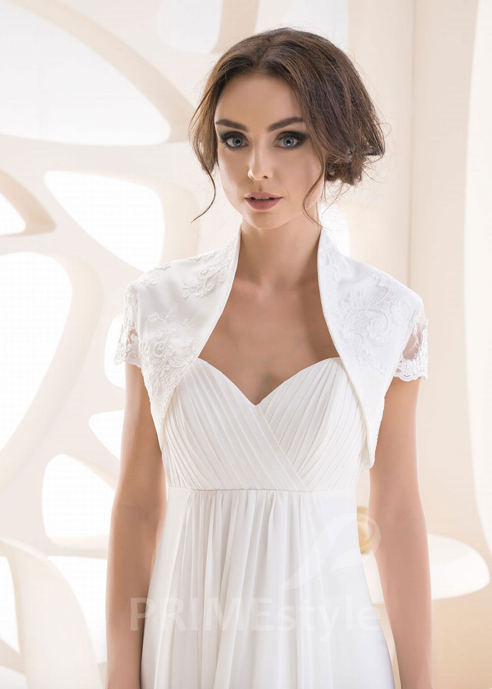 Čipkované svadobné bolerko LB-101