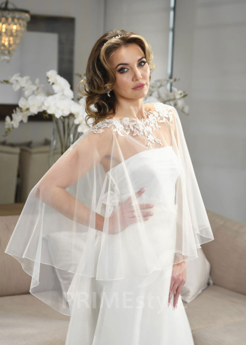 Čipkované svadobné bolerko LB-303