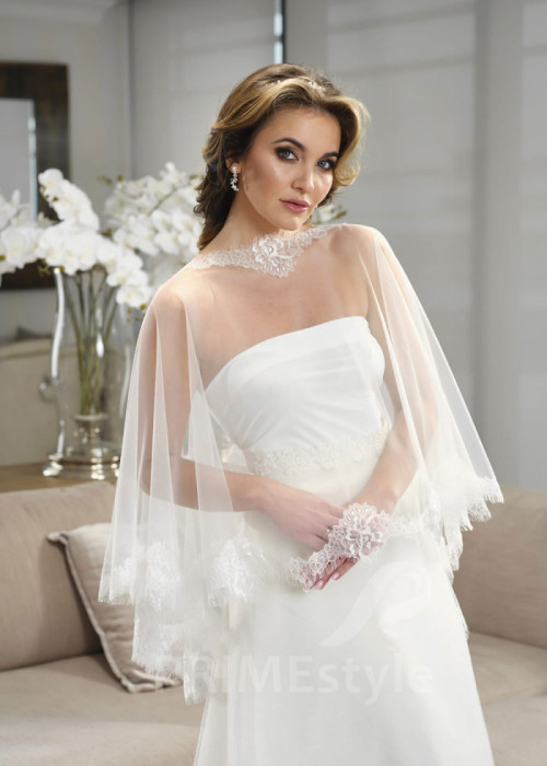 Čipkované svadobné bolerko LB-304