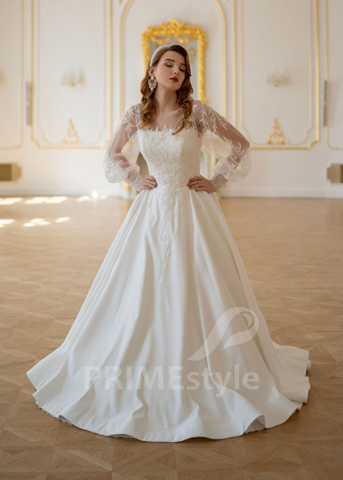 Luxusné čipkované svadobné šaty Ramona