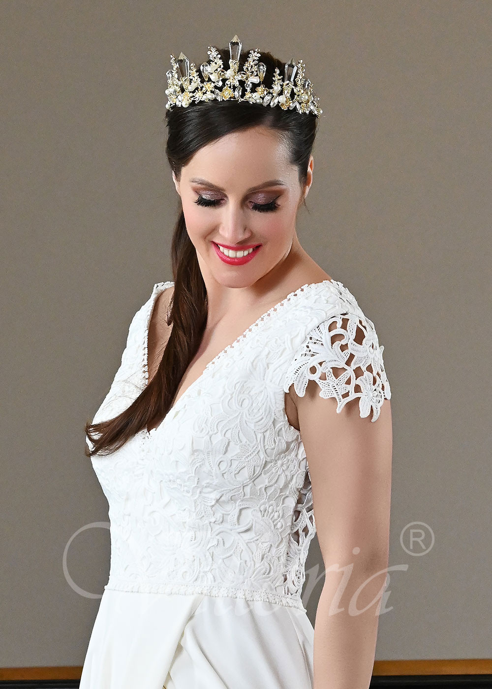 Jednoduché šifónové svadobné šaty Adelia