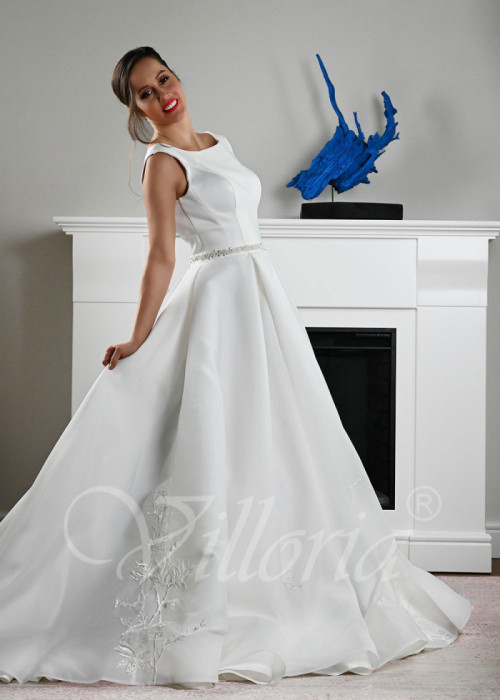 Luxusné saténove svadobné šaty Adriana 2