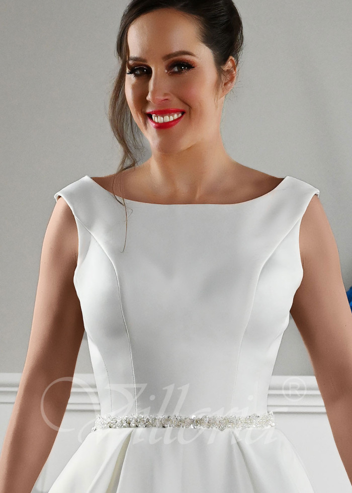 Luxusné saténove svadobné šaty Adriana