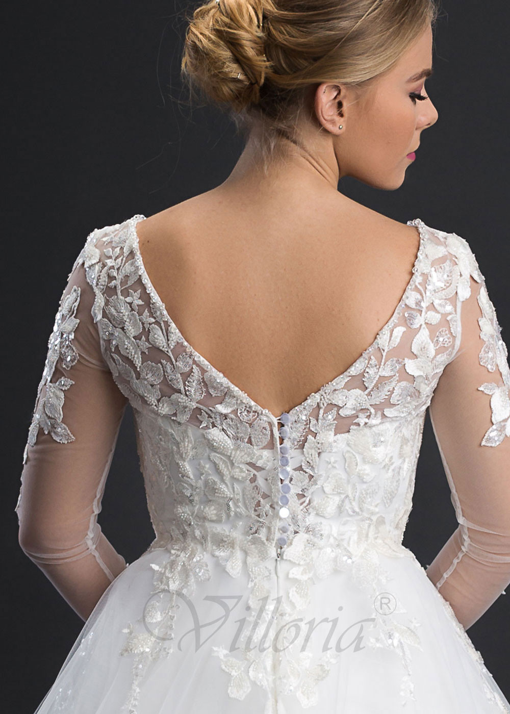 Luxusné čipkované svadobné šaty Terra