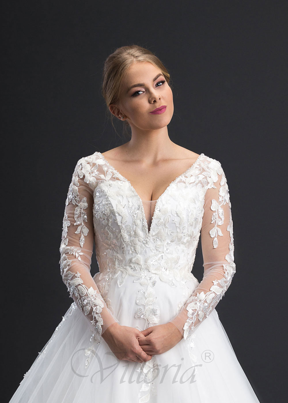 Luxusné čipkované svadobné šaty Terra