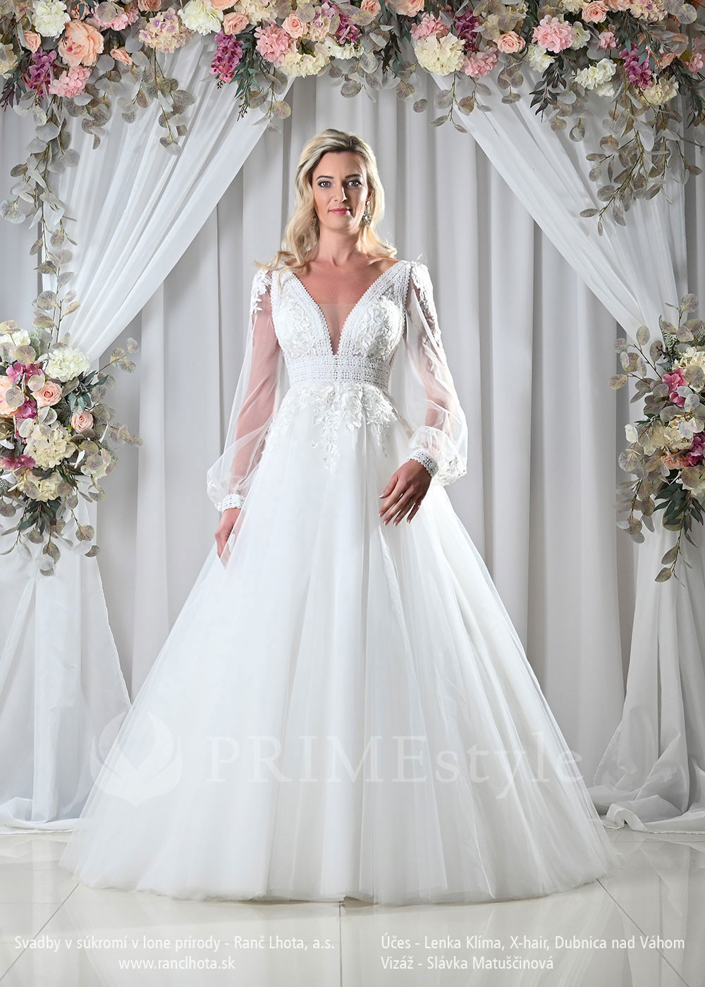 Čipkované svadobné šaty Diodora