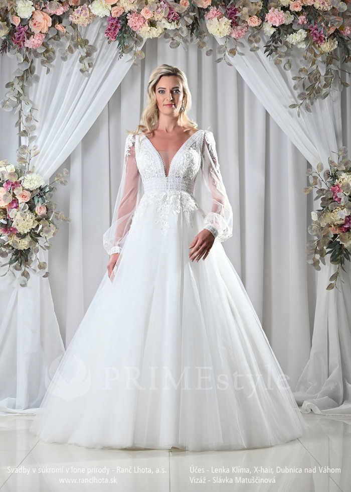 Čipkované svadobné šaty Diodora