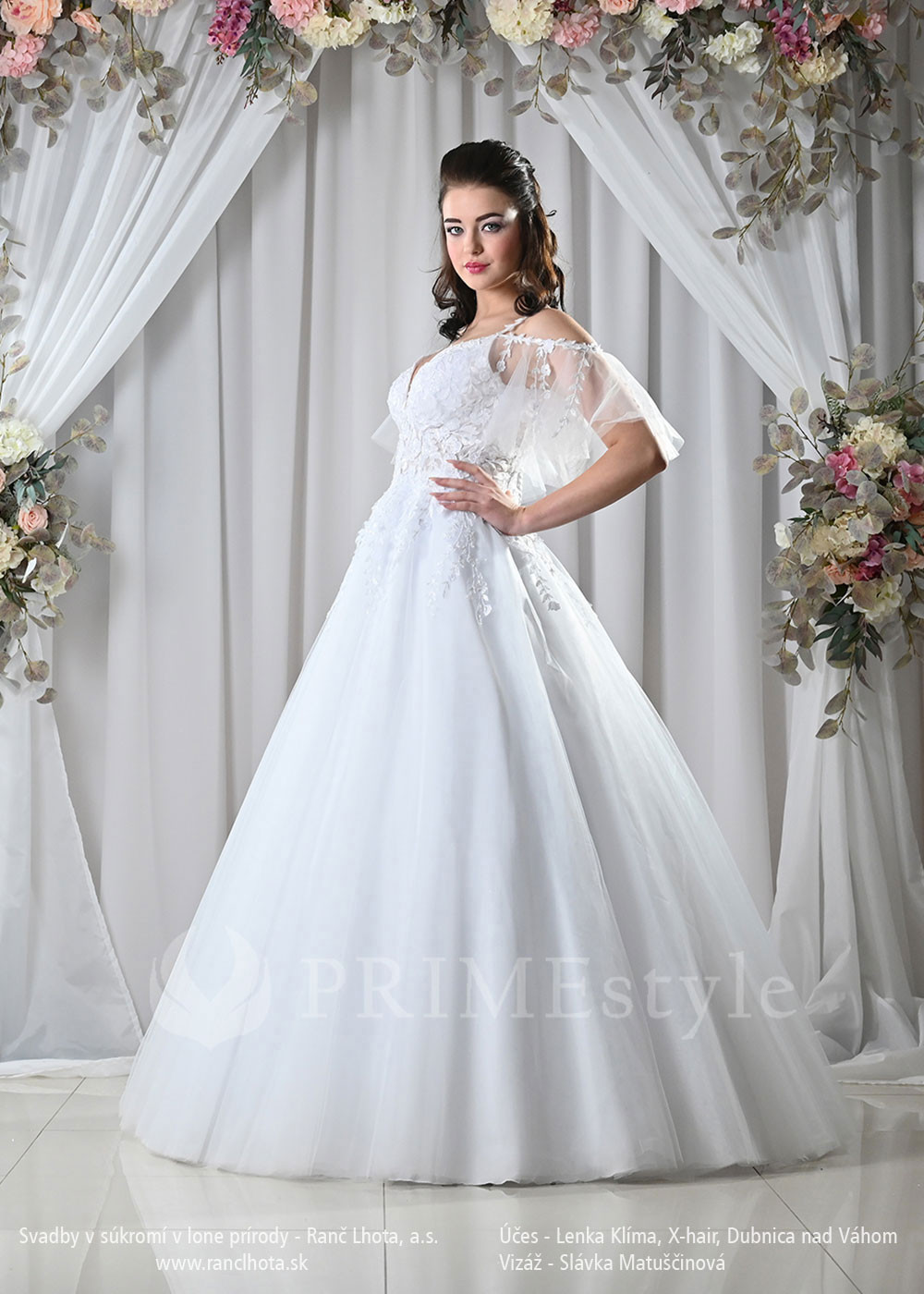 Exkluzívne tylové svadobné šaty Decima