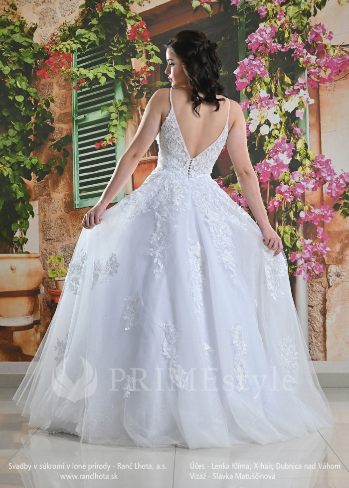 Luxusné svadobné šaty na ramienka Destiny