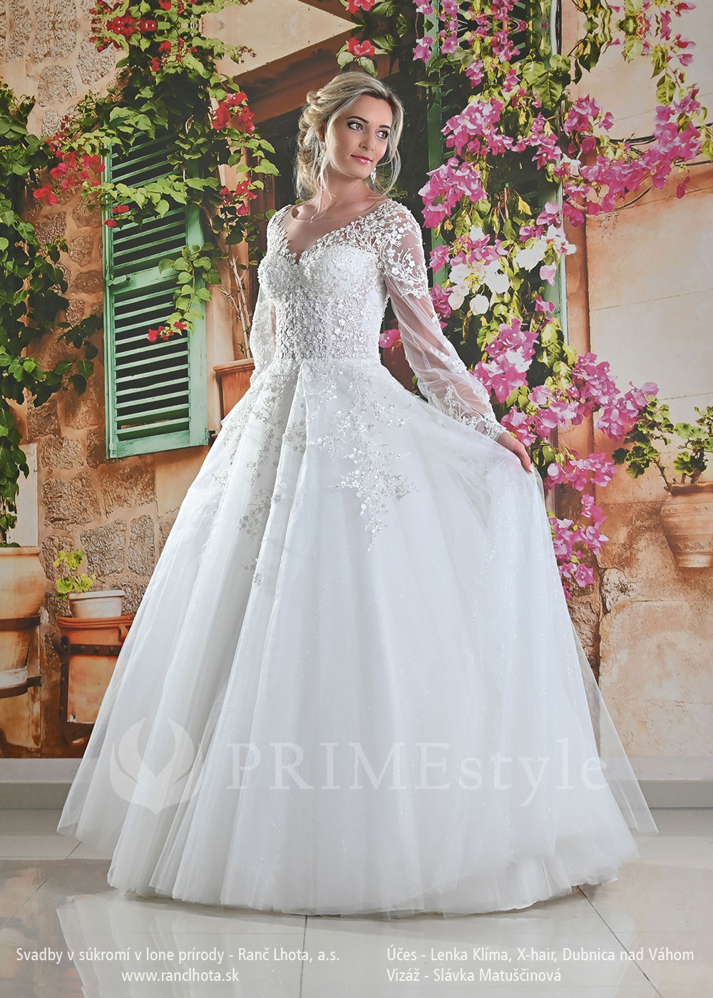 Luxusné čipkované svadobné šaty Dolores