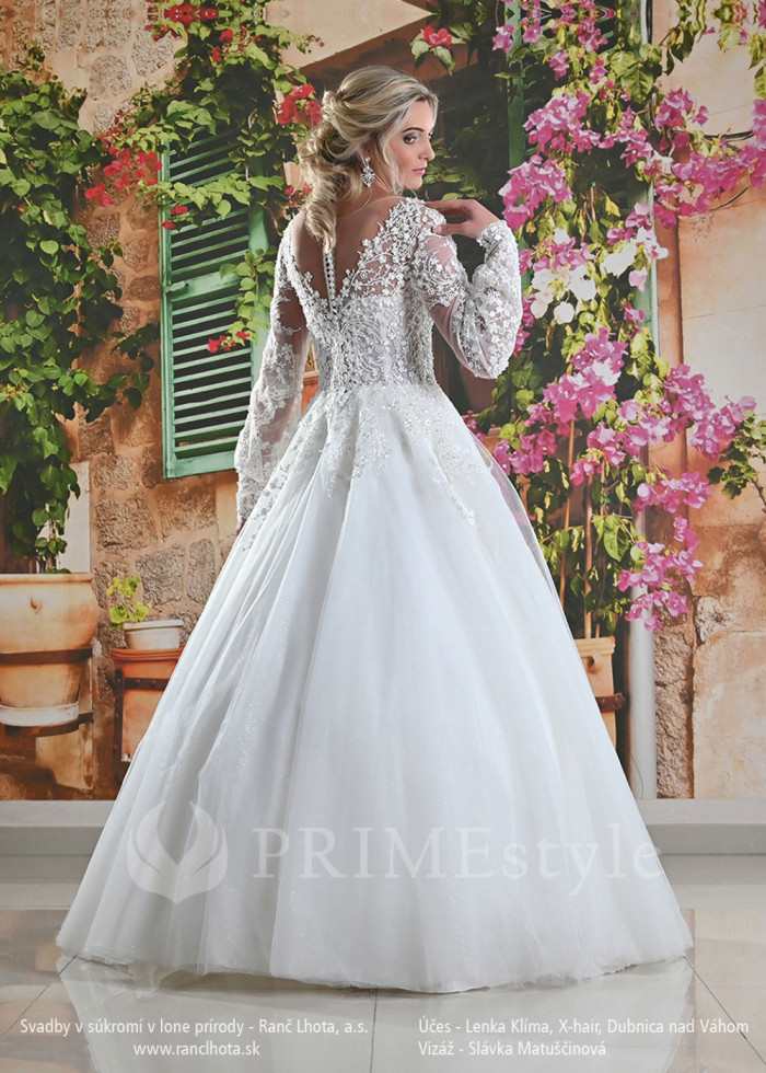Luxusné čipkované svadobné šaty Dolores
