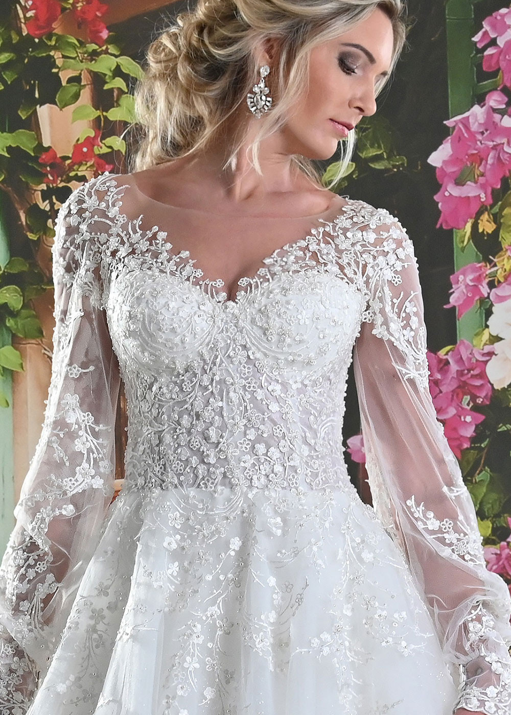 Luxusné čipkované svadobné šaty Dolores