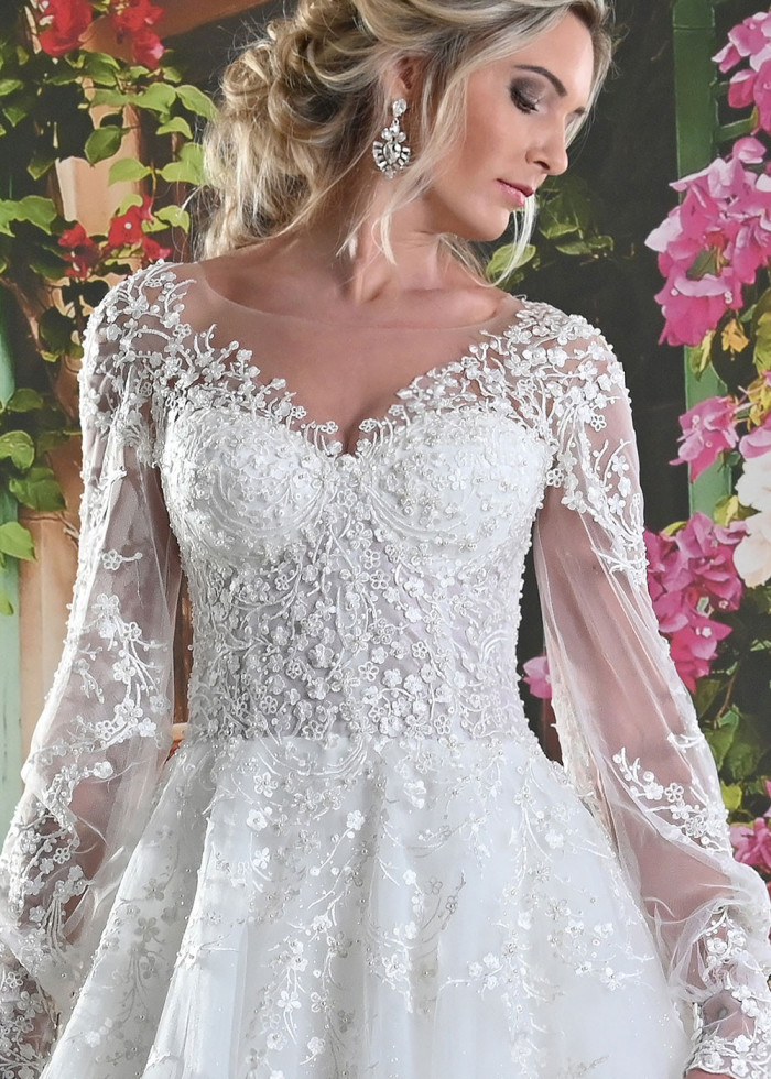 Luxusné čipkované svadobné šaty Dolores