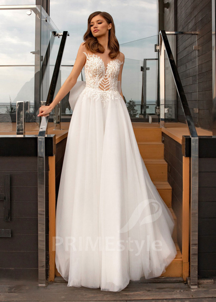 Extravagantné tylové svadobné šaty Jane