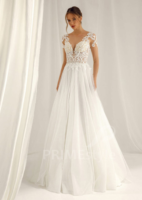 Elegantné tylové svadobné šaty Liza