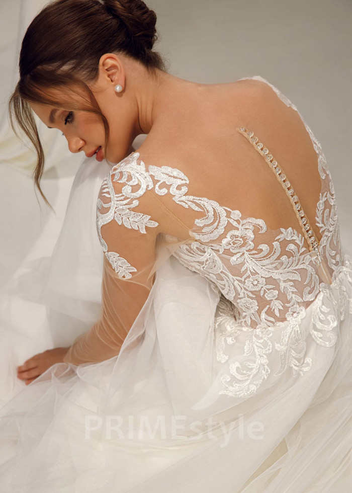 Elegantné tylové svadobné šaty Liza