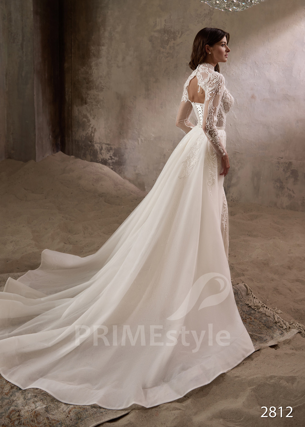 Luxusné Svadobné šaty s odopínateľnou...