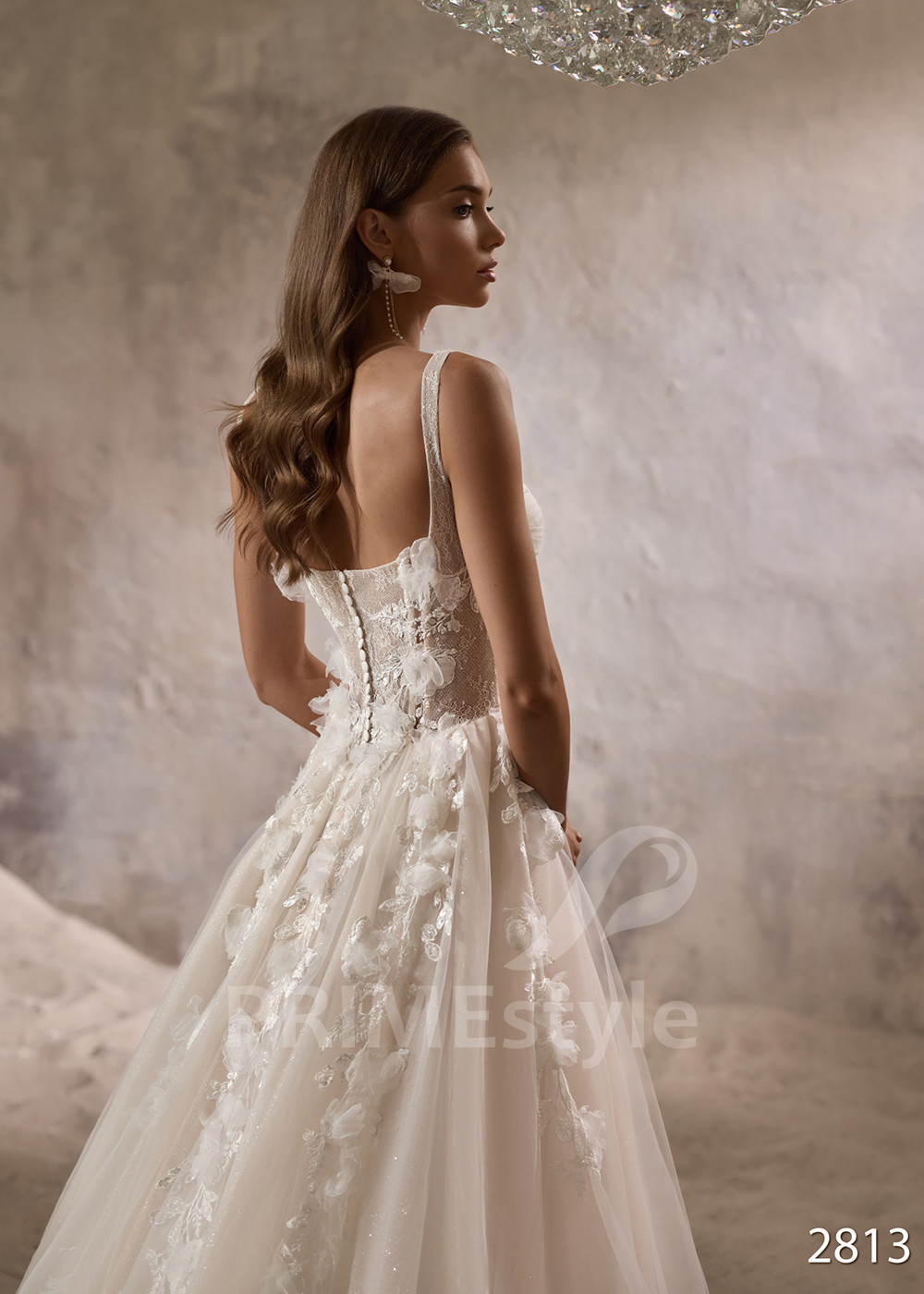 Romantické svadobné šaty na ramienka...