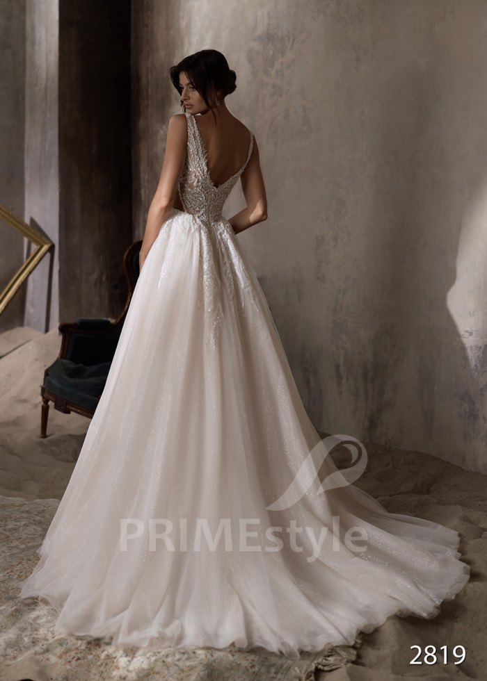 Luxusné čipkované svadobné šaty LC2819