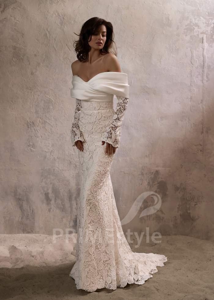 Luxusné celočipkované svadobné šaty LC2820