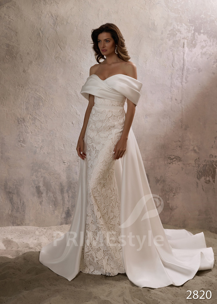 Luxusné celočipkované svadobné šaty LC2820