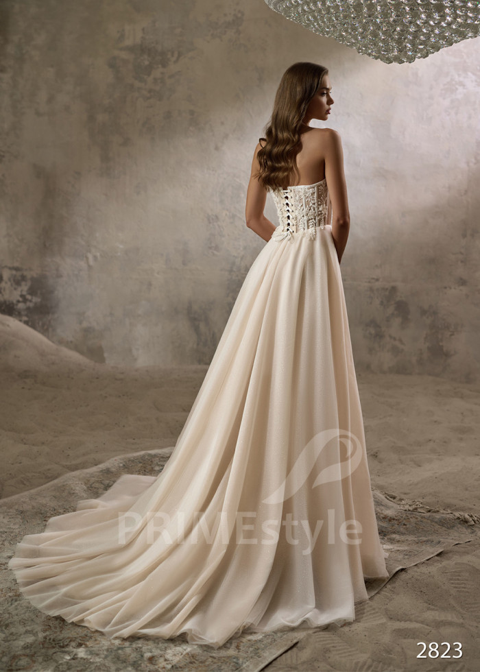 Romantické tylové svadobné šaty LC2823