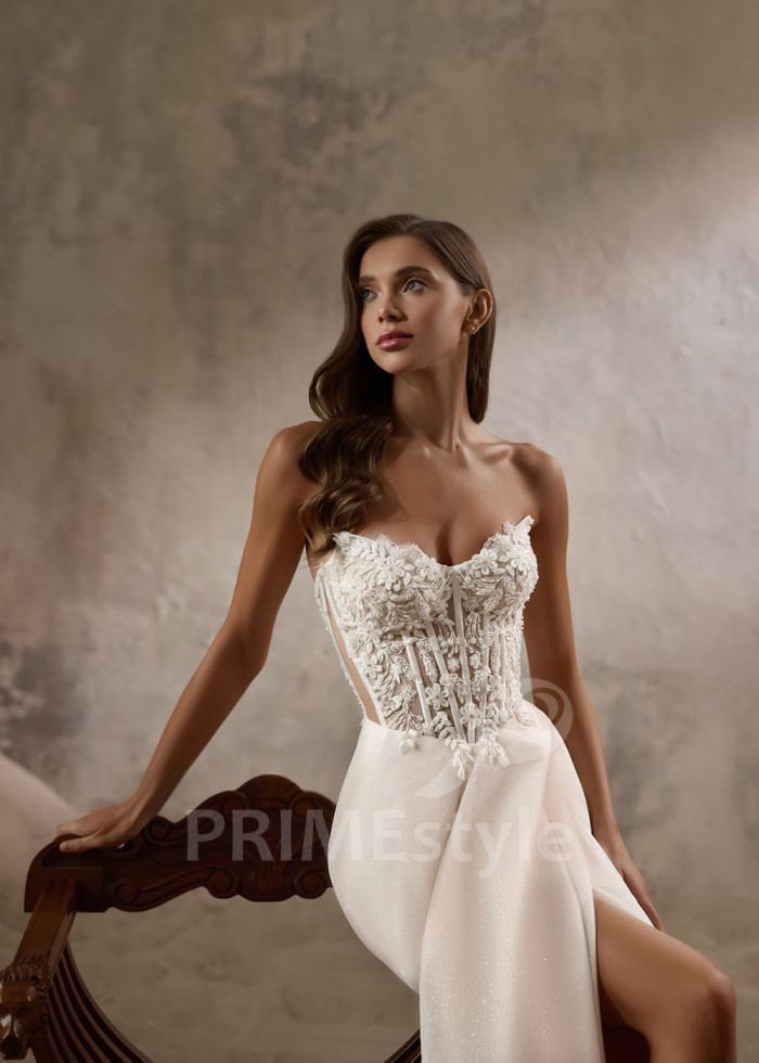Romantické tylové svadobné šaty LC2823