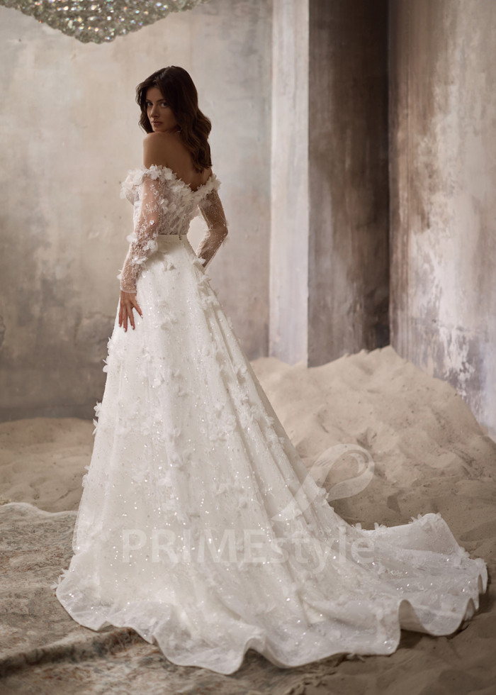 Luxusné celočipkované svadobné šaty LC2825