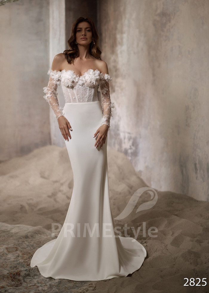 Luxusné celočipkované svadobné šaty LC2825