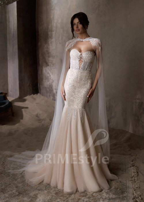 Luxusné svadobné šaty morská panna LC2829