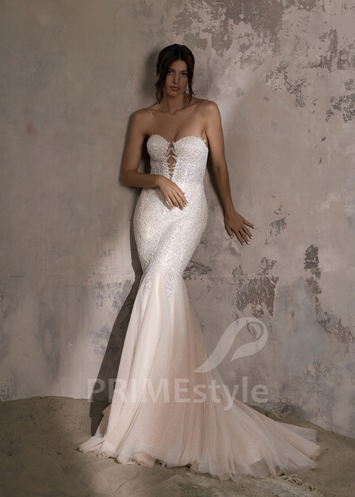 Luxusné svadobné šaty morská panna LC2829