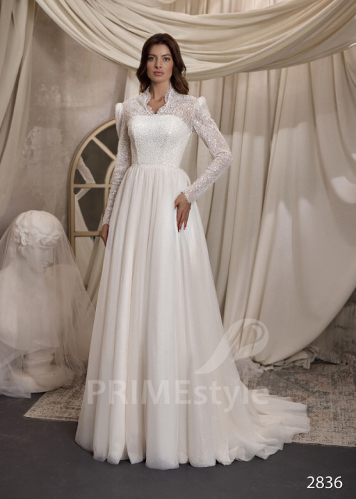 Elegantné svadobné šaty pre staršie nevesty LC2836