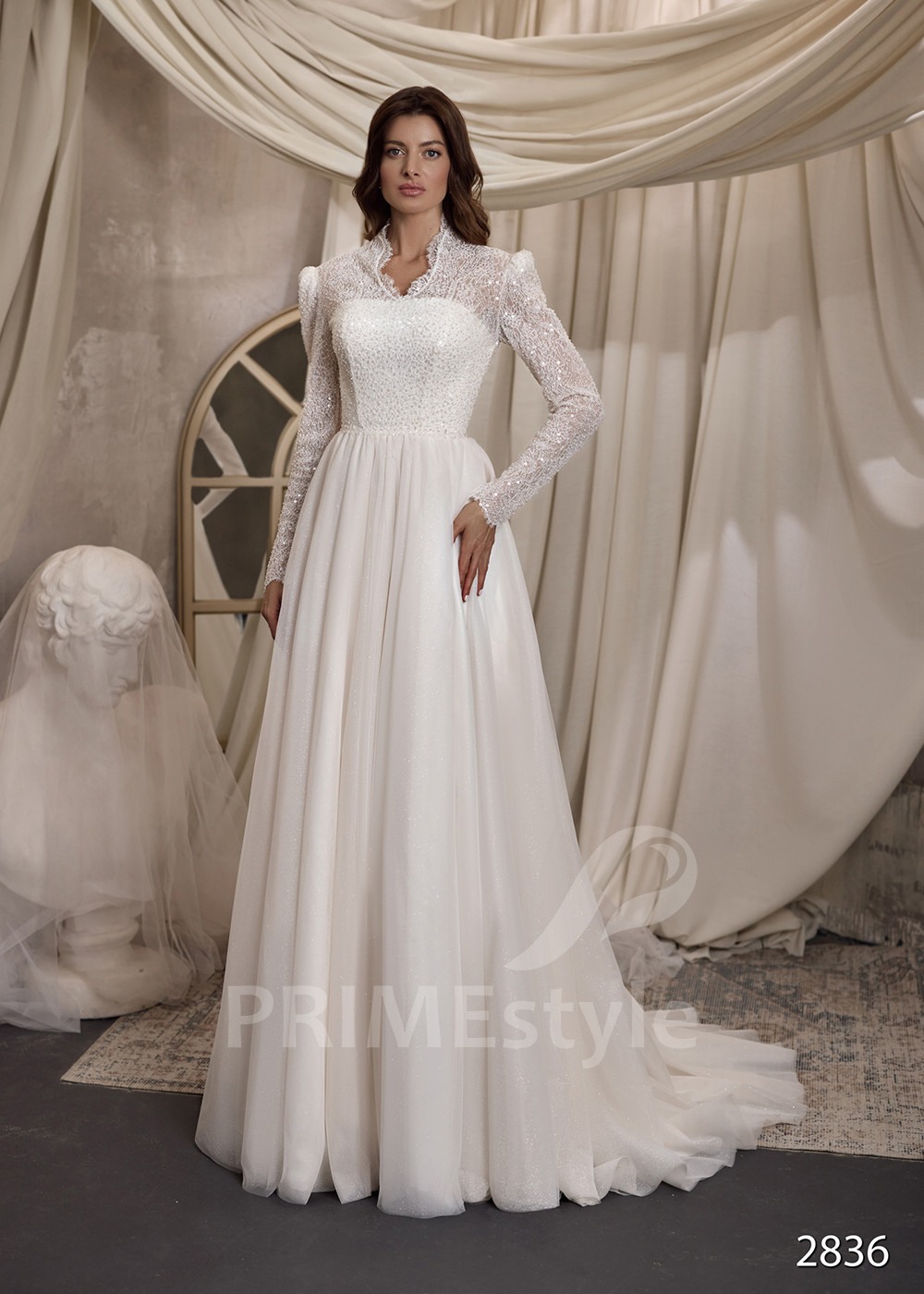 Elegantné svadobné šaty pre staršie nevesty LC2836