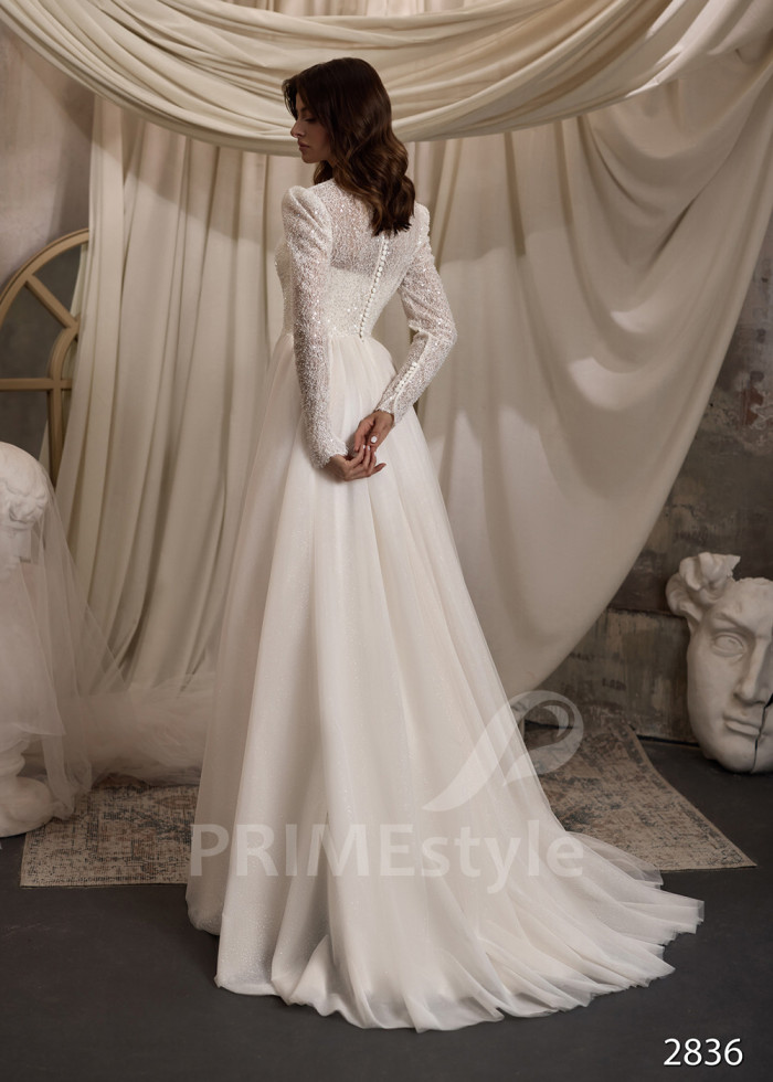 Elegantné svadobné šaty pre staršie nevesty LC2836