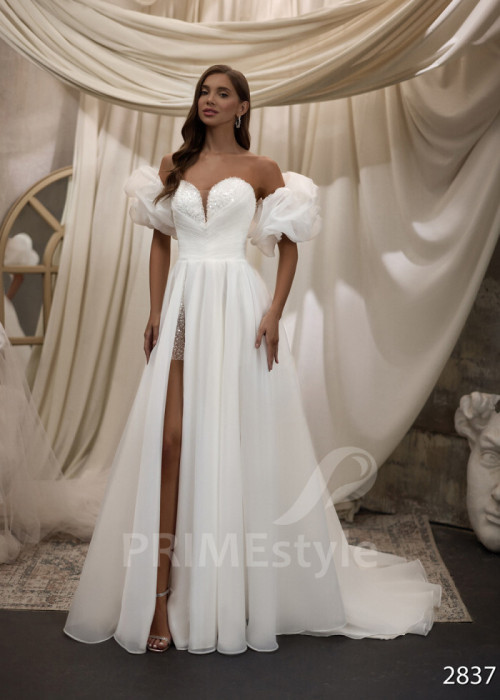 Romantické tylové svadobné šaty LC2837