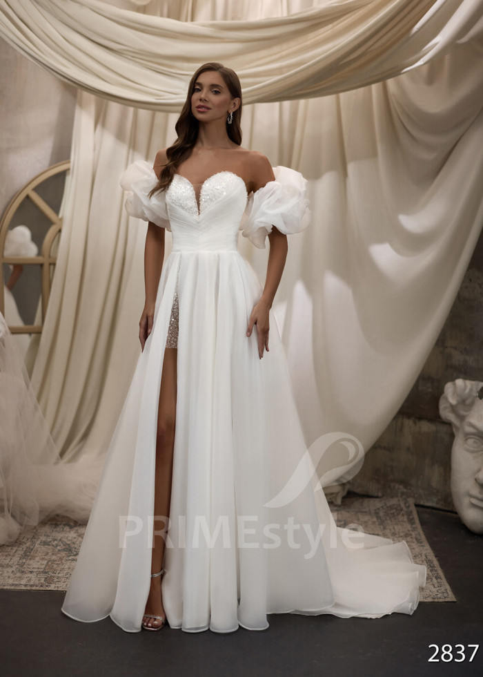 Romantické tylové svadobné šaty LC2837