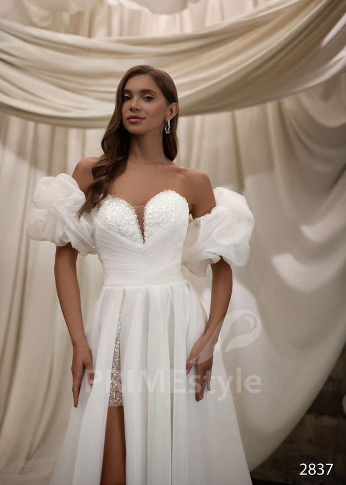 Romantické tylové svadobné šaty LC2837